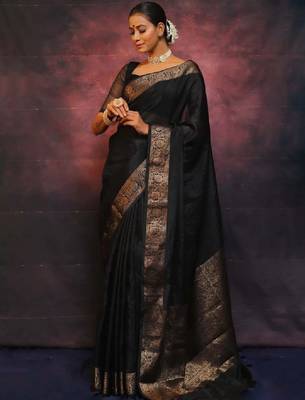 Woven design zari art silk saree 2