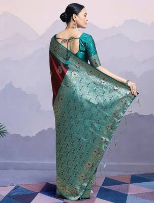 Woven design kanjeevaram saree 1