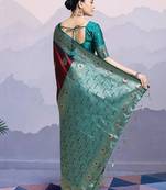 Woven design kanjeevaram saree