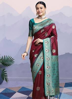 Woven design kanjeevaram saree 3
