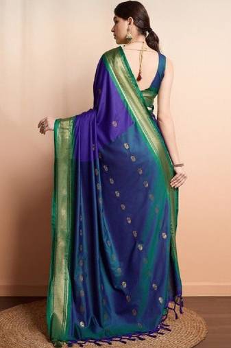 Woven design zari art silk handloom kanjeevaram saree