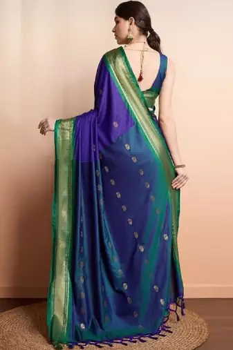 Woven design zari art silk handloom kanjeevaram saree
