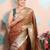 Woven design zari silk blend kanjeevaram saree