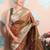 Woven design zari silk blend kanjeevaram saree