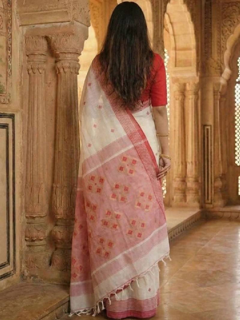Woven design kanjeevaram saree