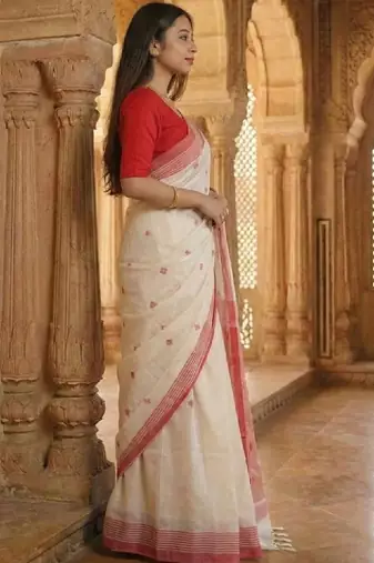 Woven design kanjeevaram saree