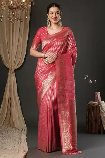 Woven design zari kanjeevaram saree