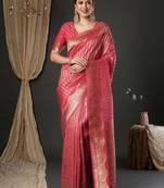 Woven design zari kanjeevaram saree