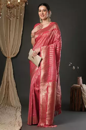 Woven design zari kanjeevaram saree