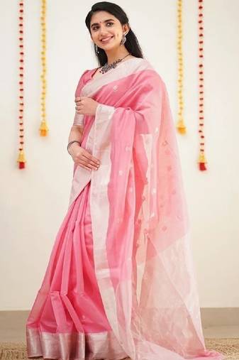 Woven design zari kanjeevaram saree