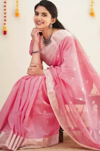 Woven design zari kanjeevaram saree