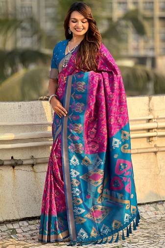Woven design zari kanjeevaram saree