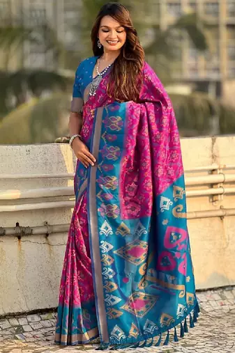 Woven design zari kanjeevaram saree