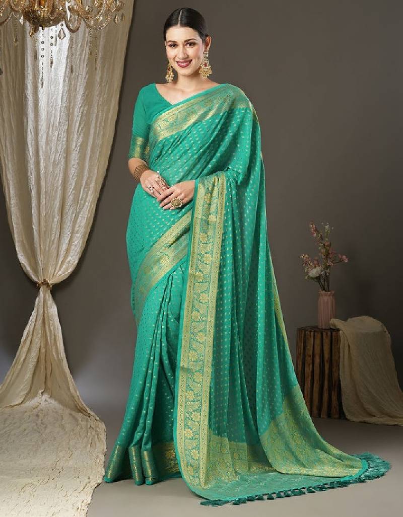 Ethnic motifs woven designed zari kanjeevaram sarees