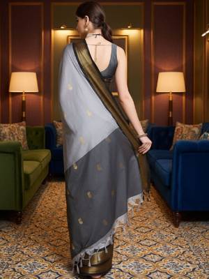 Woven design zari art silk handloom kanjeevaram saree 2