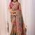 Paisley embroidered heavy work kanjeevaram saree