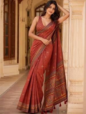 Paisley art silk kanjeevaram saree 1