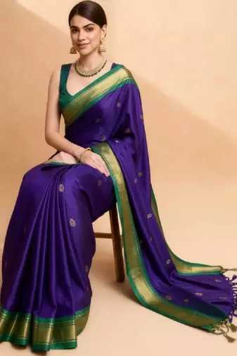 Zari pure cotton kanjeevaram saree