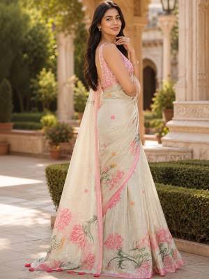 Floral art silk kanjeevaram saree 2