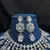 Crystal Statement Necklace Earrings Set, Bridal Choker Jewelry