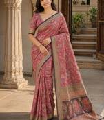 Paisley art silk kanjeevaram saree
