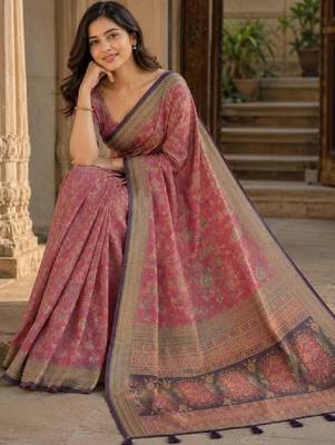 Paisley art silk kanjeevaram saree 3