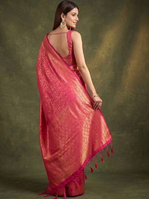Woven design zari art silk kanjeevaram saree 2