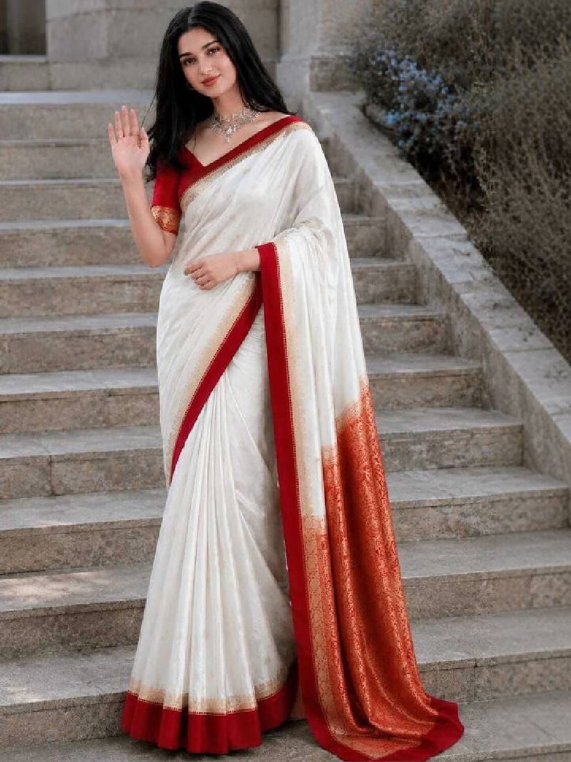 Women zari art silkkanjeevaram saree