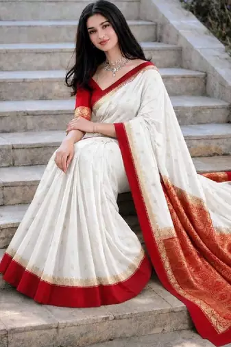 Women zari art silkkanjeevaram saree