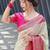Woven design zari silk blend heavy work kanjeevaram saree