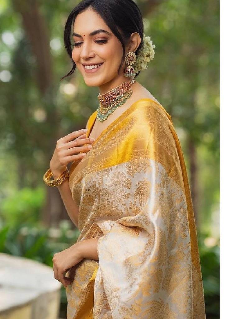 Woven design zari art silk designer kanjeevaram saree
