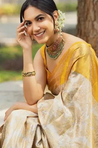 Woven design zari art silk designer kanjeevaram saree