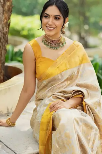 Woven design zari art silk designer kanjeevaram saree