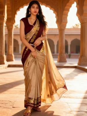 Pure cotton kanjeevaram saree 1