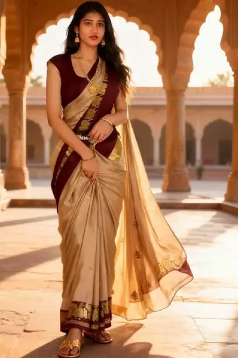 Pure cotton kanjeevaram saree