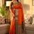 Woven design zari silk blend heavy work kanjeevaram saree