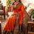 Woven design zari silk blend heavy work kanjeevaram saree