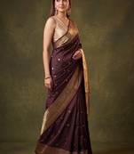 Woven design zari art silk kanjeevaram saree