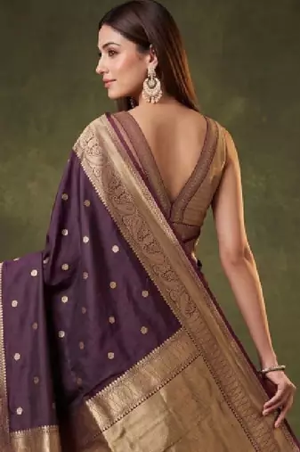 Woven design zari art silk kanjeevaram saree