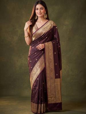 Woven design zari art silk kanjeevaram saree 3