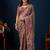 Ethnic motifs embroidered designer kanjeevaram saree