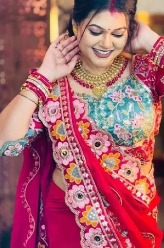 Embellished embroidered art silk kanjeevaram saree