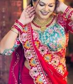 Embellished embroidered art silk kanjeevaram saree