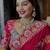 Embellished embroidered art silk kanjeevaram saree