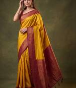 Woven design zari art silk kanjeevaram saree