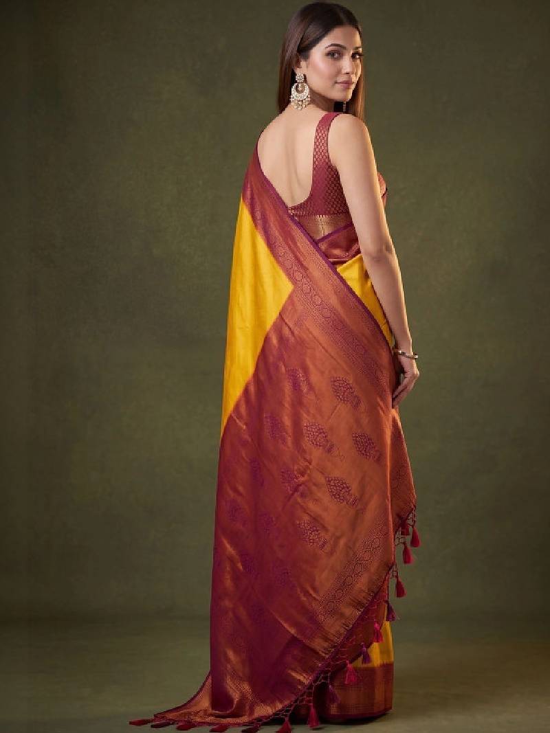 Woven design zari art silk kanjeevaram saree