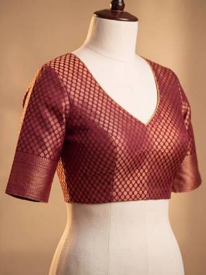 Woven design zari art silk kanjeevaram saree 4