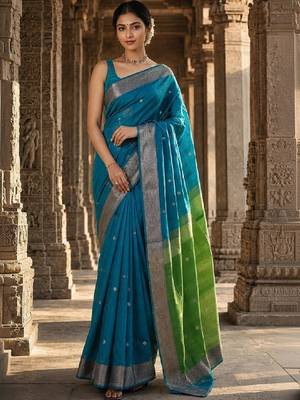 Woven design zari designer kanjeevaram saree 1