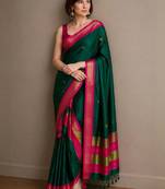 Woven design zari pure cotton kanjeevaram saree