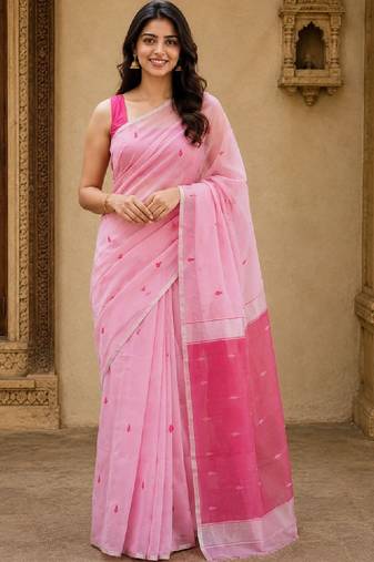 Woven design handloom kanjeevaram saree